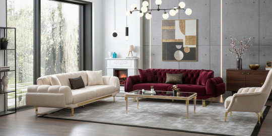 Dortmunt Koltuk Takımı Metal İnegöl Mobilya