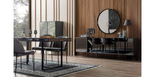 Bronze Yemek Odası Takımı Antrasit-952-1