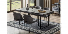 Bronze Yemek Odası Takımı Antrasit-952-7