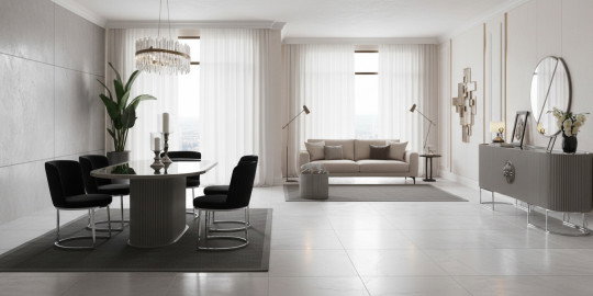 Gucci Duman Gri Yemek Odası Takımı İnegöl Mobilya