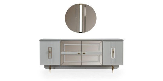 Majeste Yemek Odası Takımı Gold Aytaşı-826-1