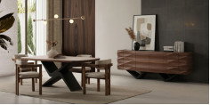 Meva Yemek Odası Takımı Ceviz İnegöl Mobilya