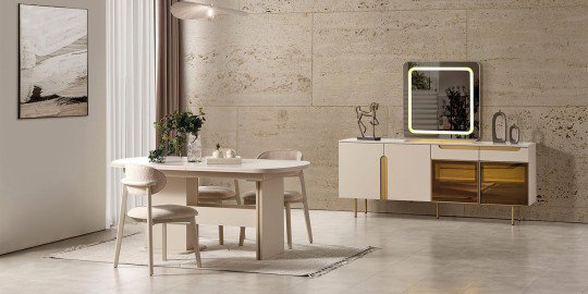 Zara Yemek Odası Gold