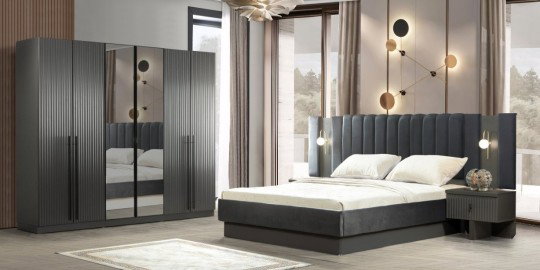 Asel Antrasit Yatak Odası