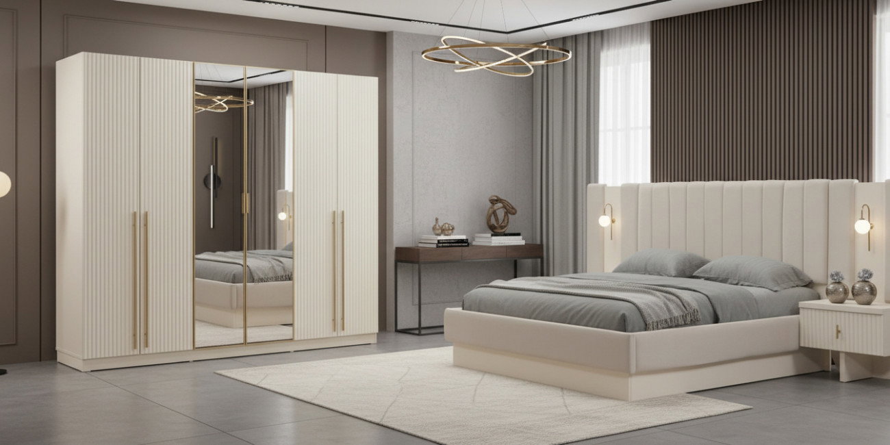 Asel Gold Yatak Odası Takımı İnegöl Mobilya
