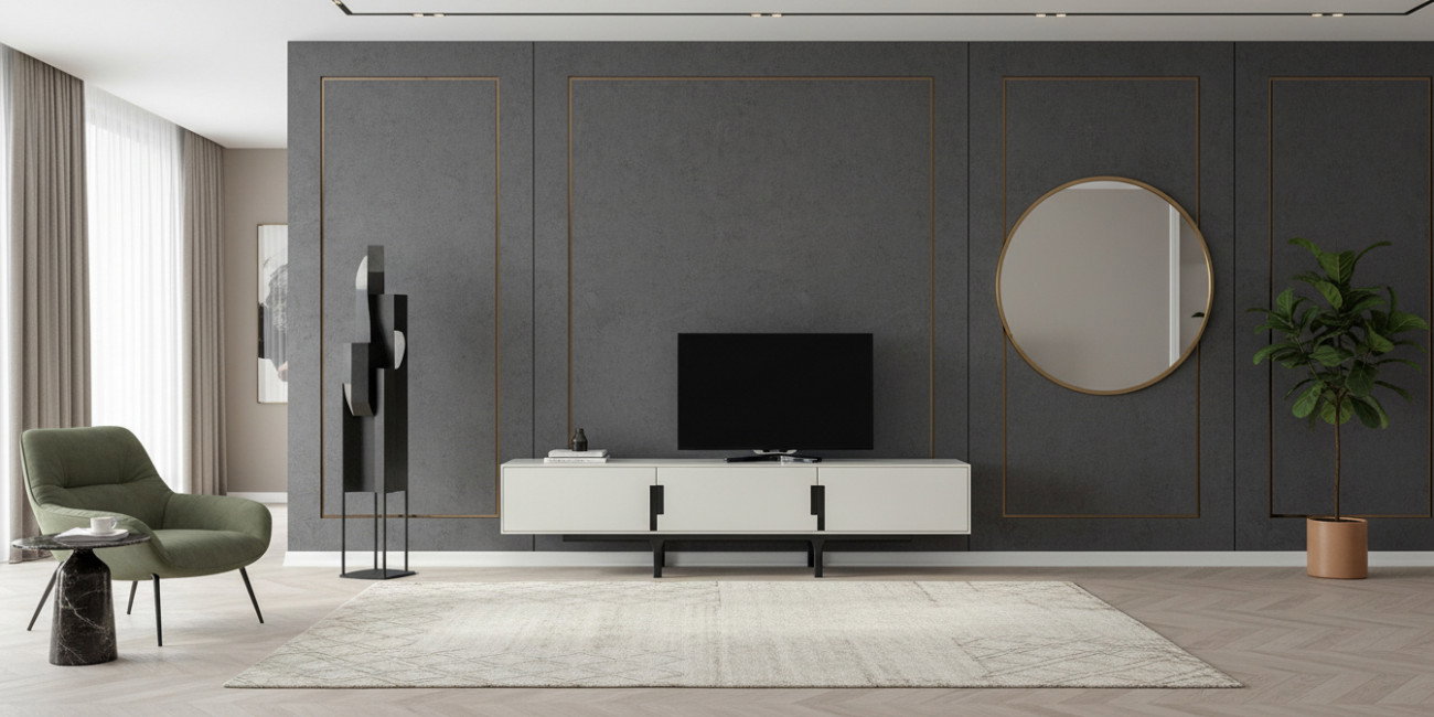 Aura Tv Ünitesi Siyah İnegöl Mobilya