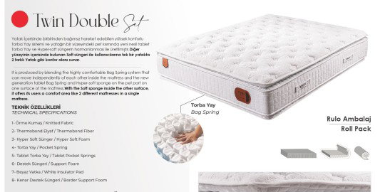 Twin Double Yatak157849 | İnegöl Mobilya
