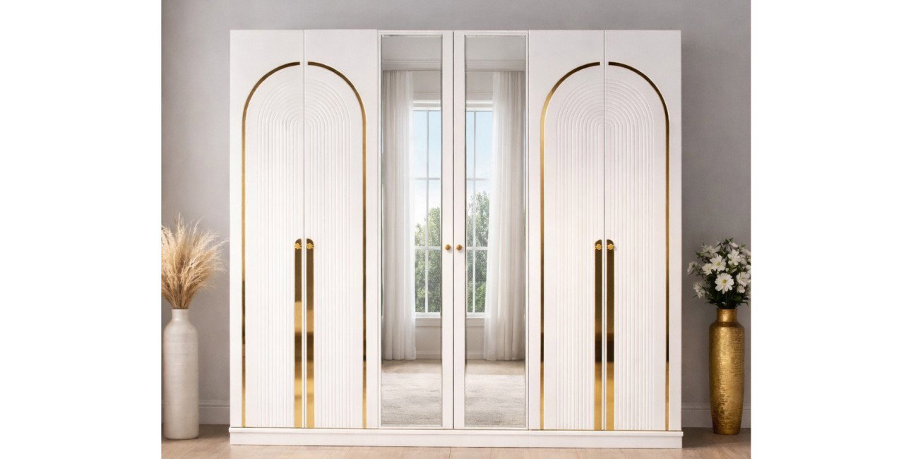 Safir Yatak Odası Takımı Beyaz-3243-1