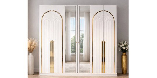 Safir Yatak Odası Takımı Beyaz-3243-1