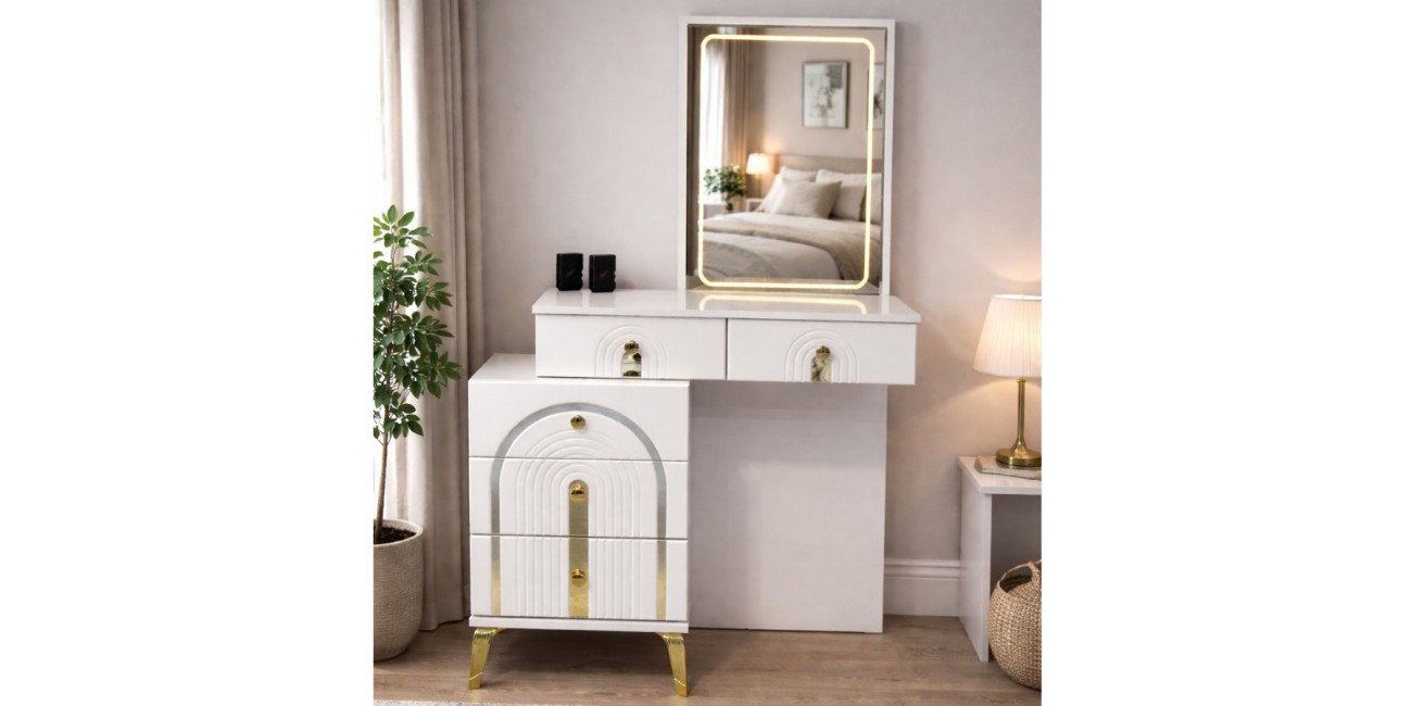 Safir Yatak Odası Takımı Beyaz-3243-2