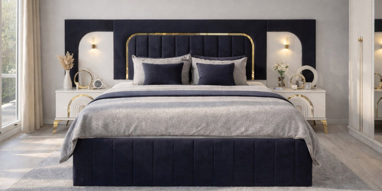 Safir Yatak Odası Takımı Beyaz-3243-4