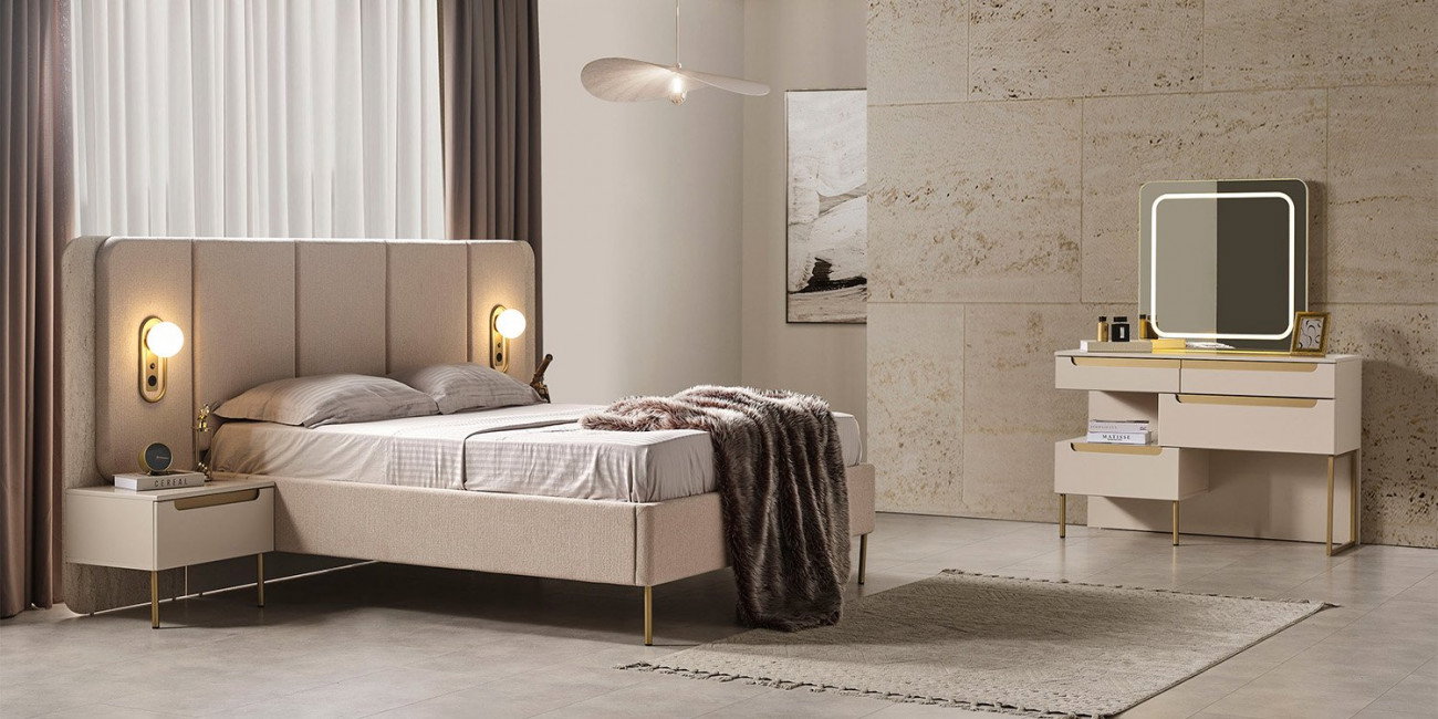 Zara Yatak Odası Takımı Gold-1236-8