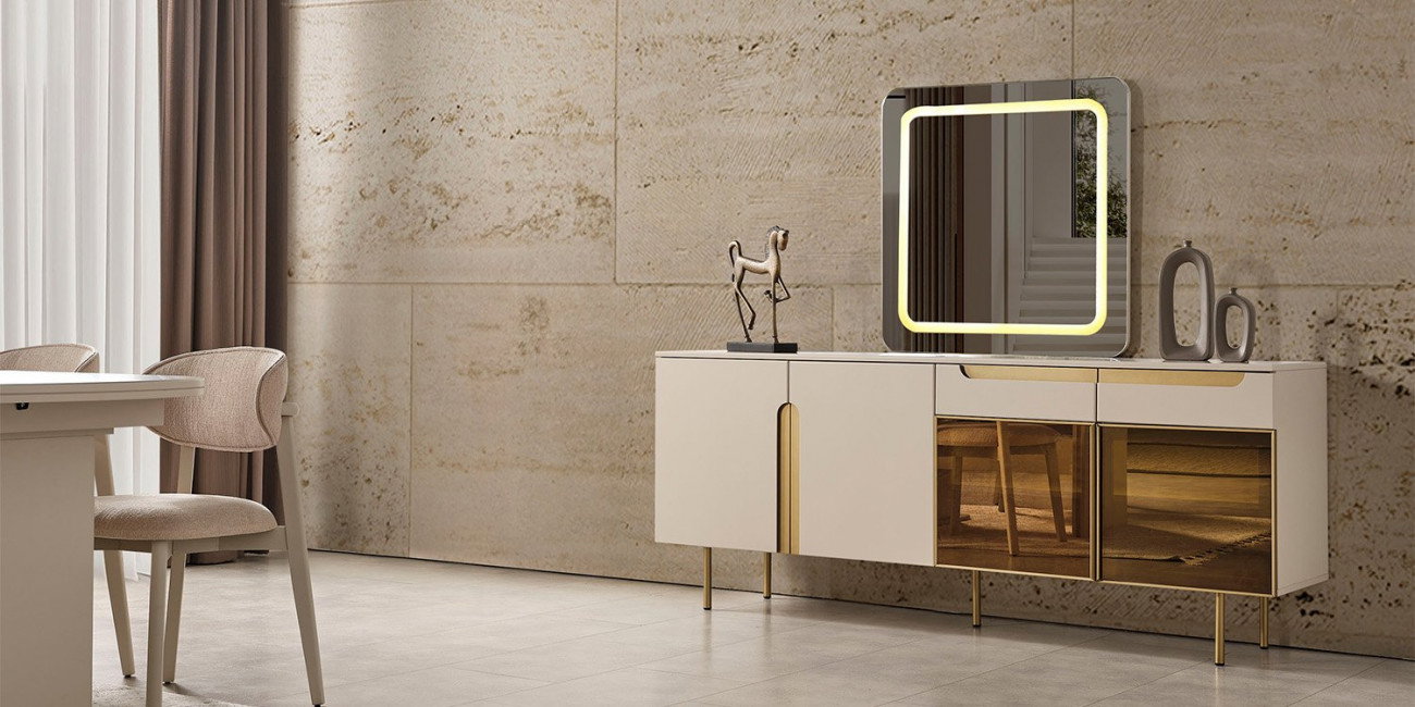 Zara Yemek Odası Takımı Gold-1237-10