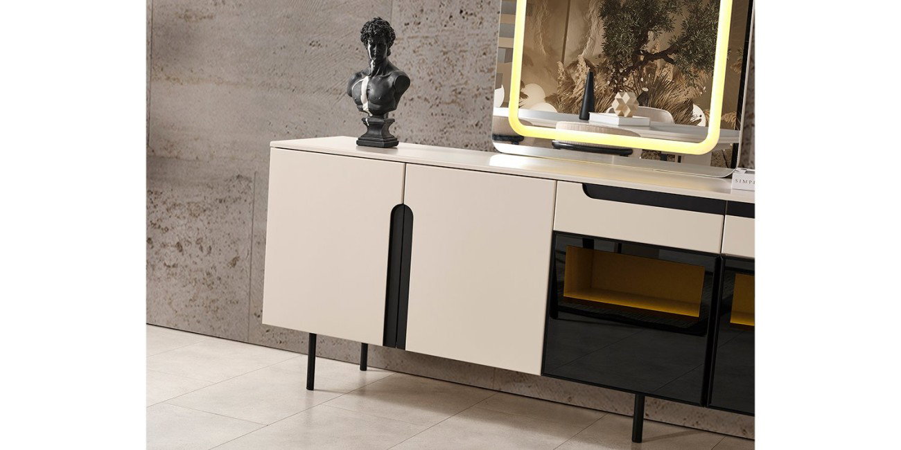 Zara Yemek Odası Takımı Siyah-1242-7