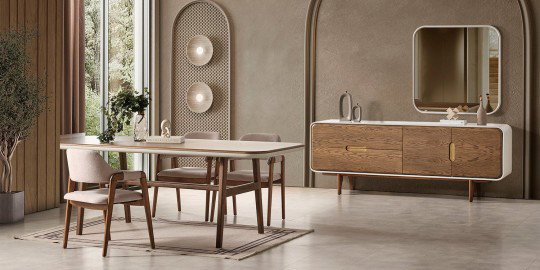 Maldiv Yemek Odası Meşe