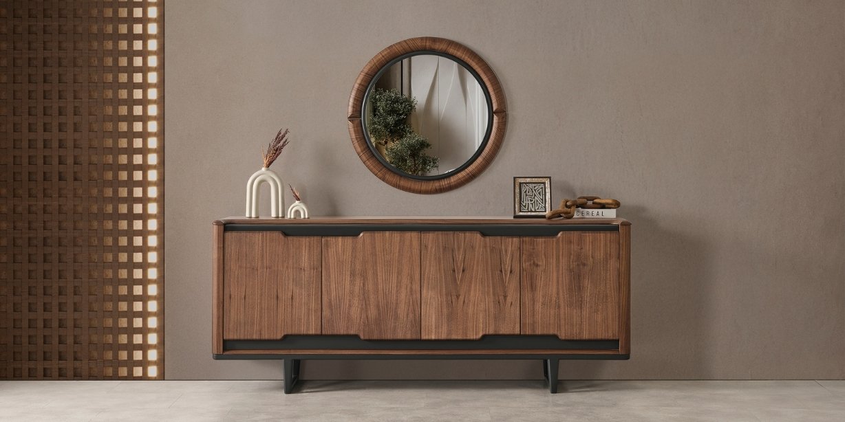 Bronze Ceviz Yemek Odası Takımı230378 | İnegöl Mobilya