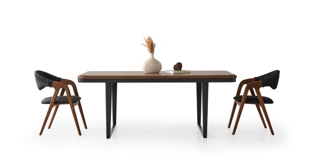 Bronze Ceviz Yemek Odası Takımı230380 | İnegöl Mobilya