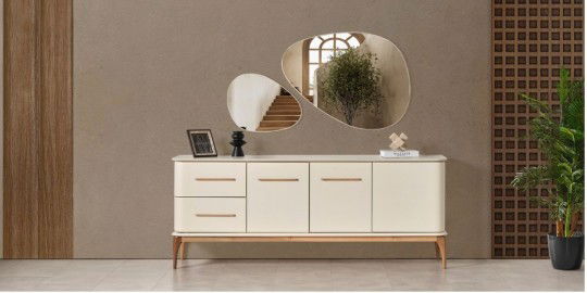 Destan Yemek Odası Takımı Krem