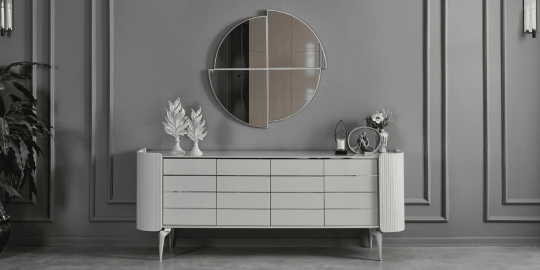 Karya Yemek Odası Takımı Sis Gri-911-1