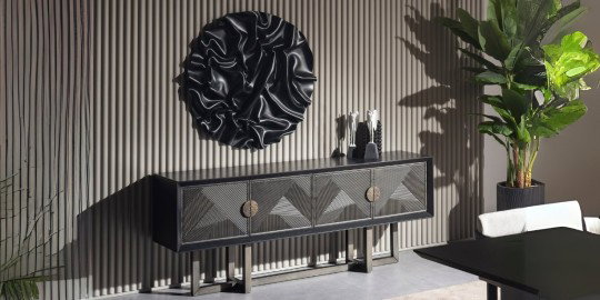 Cross Siyah Yemek Odası Takımı230716 | İnegöl Mobilya