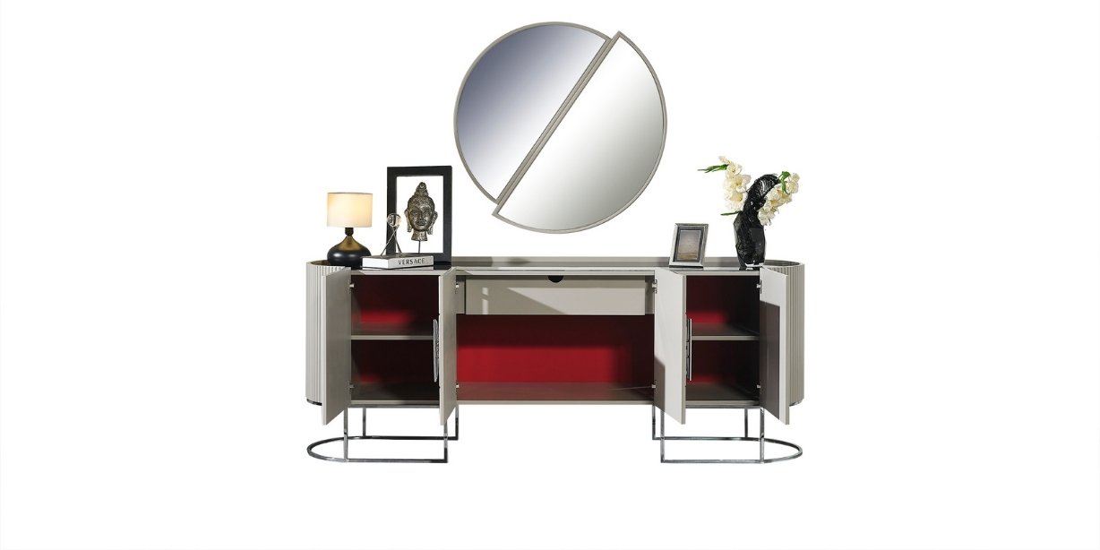 Gucci Duman Gri Yemek Odası Takımı230596 | İnegöl Mobilya