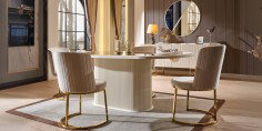 Gucci Ekru Gold Yemek Odası Takımı230592 | İnegöl Mobilya