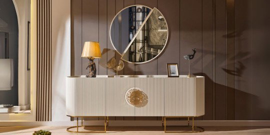 Gucci Ekru Gold Yemek Odası Takımı230584 | İnegöl Mobilya