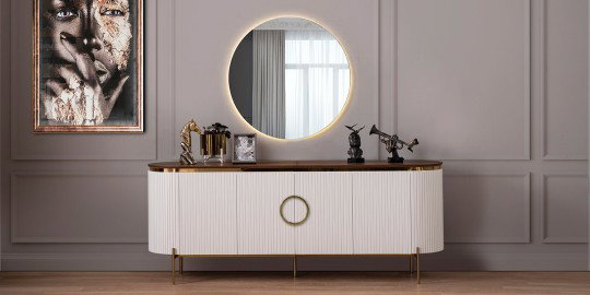 Tesla Yemek Odası Takımı Metal-1322-1