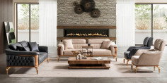 Dubai Koltuk Takımı Krem-2713-4