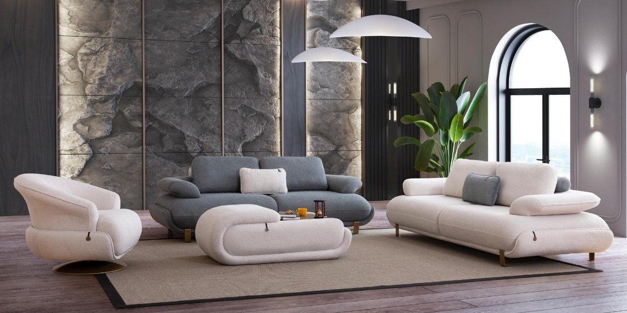 Siesta Açık Renk Koltuk Takımı-2716-12