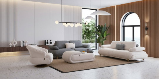 Siesta Açık Renk Koltuk Takımı| İnegöl Mobilya