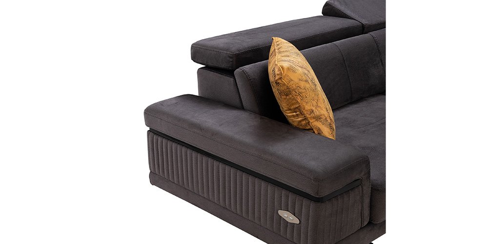 Diva Köşe Koltuk Takımı Antrasit-2754-4