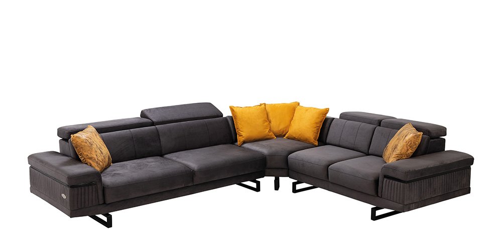 Diva Köşe Koltuk Takımı Antrasit-2754-9