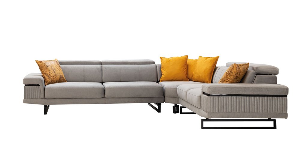 Diva Köşe Koltuk Takımı Gri-2755-3