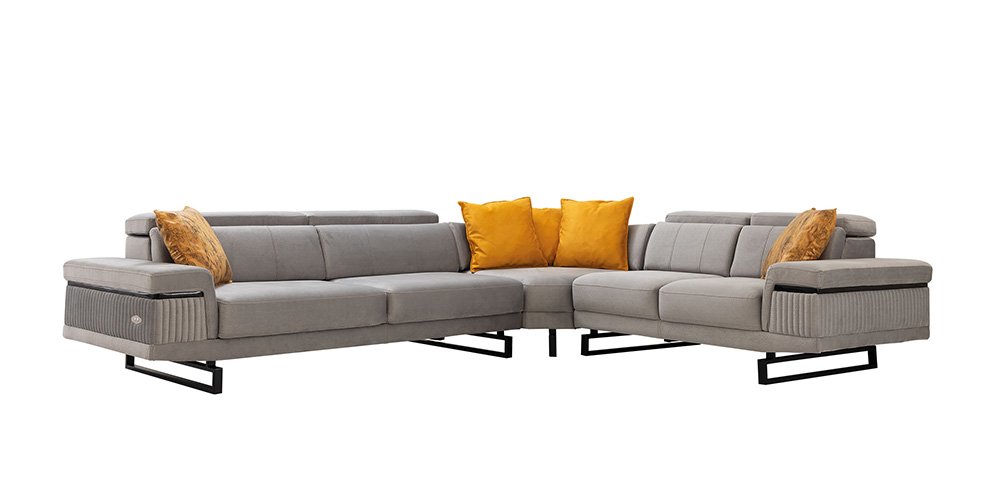Diva Köşe Koltuk Takımı Gri-2755-5