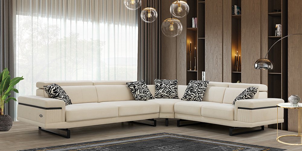 Diva Köşe Koltuk Takımı Krem-2756-2