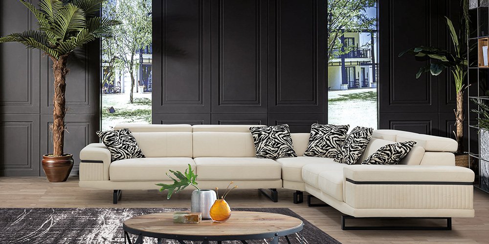 Diva Köşe Koltuk Takımı Krem-2756-6