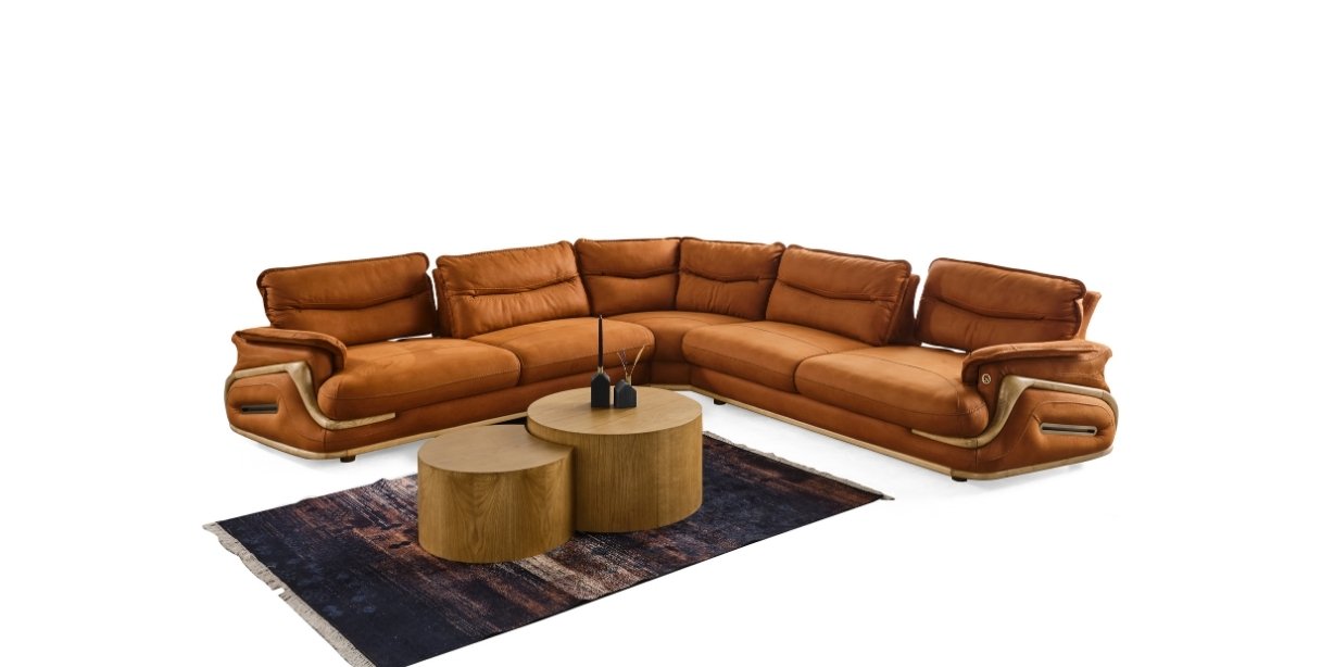 Alfa Köşe Koltuk Takımı Orange-1686-3