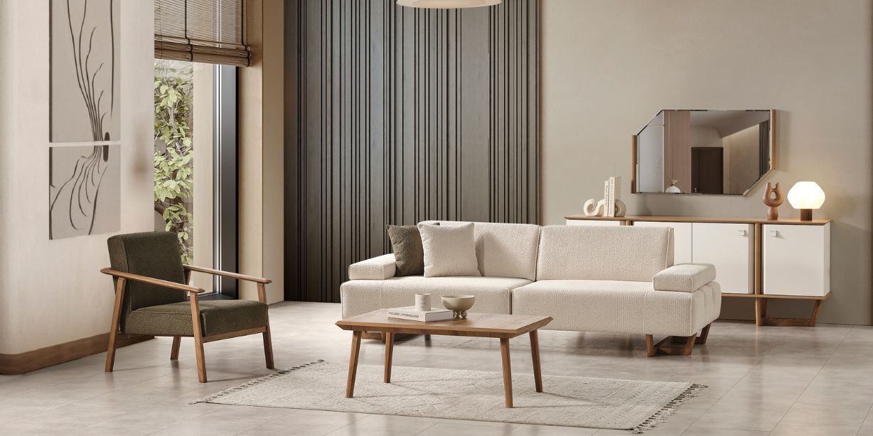 Soft Koltuk Takımı Ceviz-1258-5