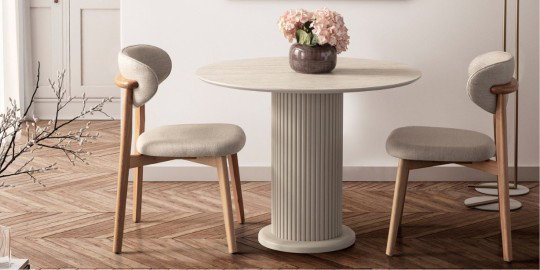 Soft Yuvarlak Masa Sandalye Takımı | Mobilyam İnegölden