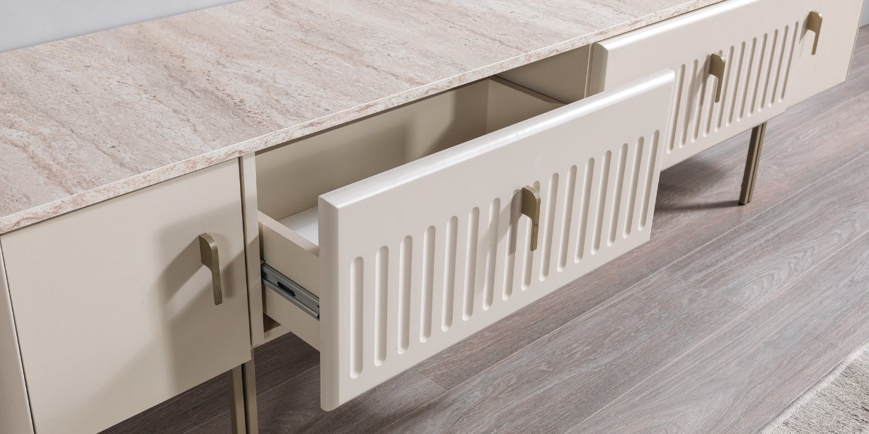 Pera Yemek Odası Takımı Traverten229757 | İnegöl Mobilya