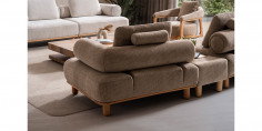 Bambu Koltuk Takımı Krem-1243-2