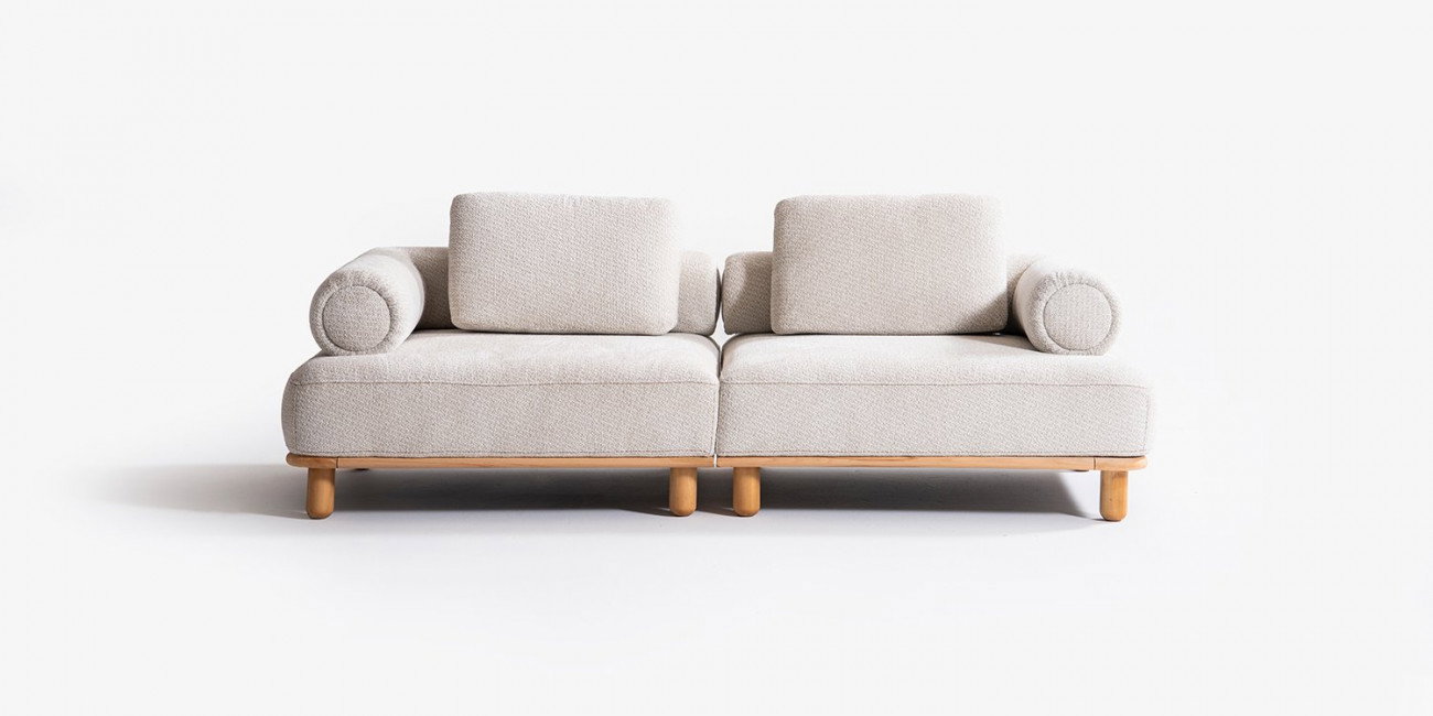 Bambu Koltuk Takımı Krem-1243-5