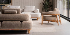 Bambu Koltuk Takımı Krem-1243-10