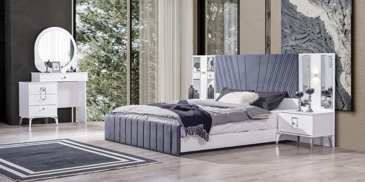 Rio Gri Yatak Odası Takımı Mdf-1622-7