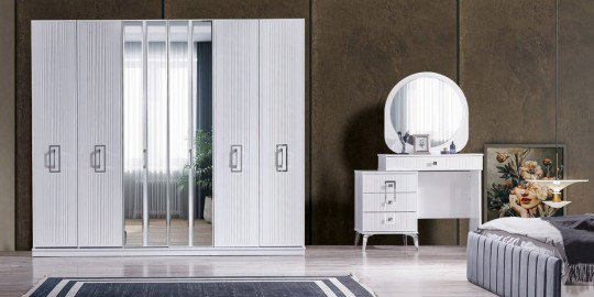 Rio Gri Yatak Odası Takımı Mdf-1622-1