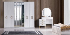 Rio Sarı Yatak Odası Takımı Mdf-1623-1