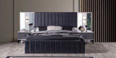 Stil Antrasit Yatak Odası Takımı Mdf-1624-11