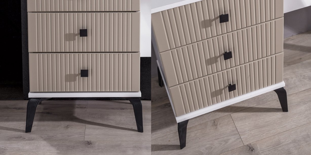 Still Bej Yatak Odası Takımı Mdf-1626-11
