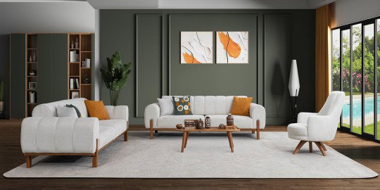 Palmera Koltuk Takımı Krem